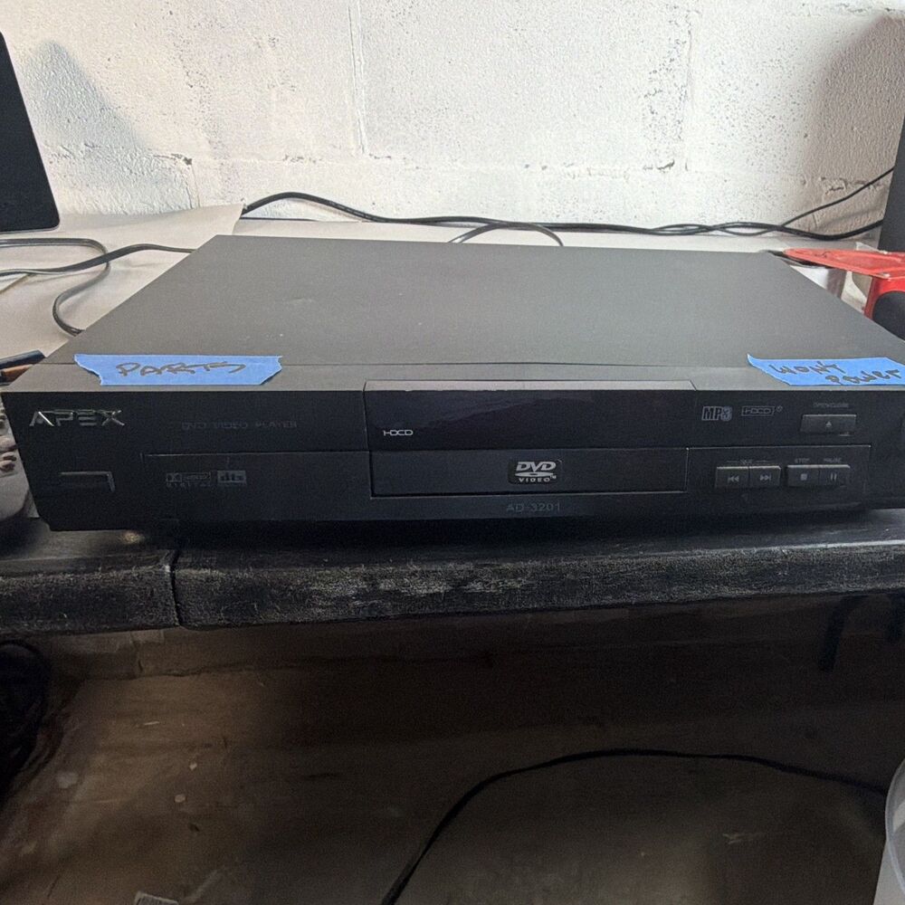 Apex AD-3201 DVD Player w/ HDCD, Dolby Digital, DTS, CD/DVD/MP3, Black